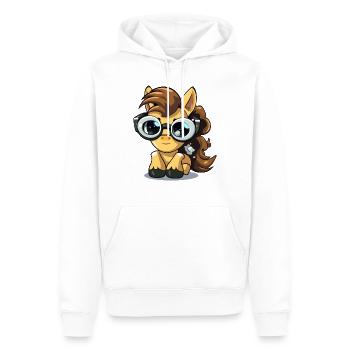 Minaj die Stute - Männer Premium Bio Hoodie - Weiß - Vorne - Nico (187cm)