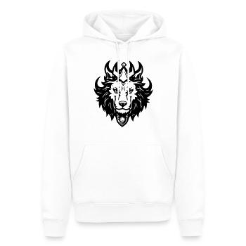 versprechen - Männer Premium Bio Hoodie - Weiß - Vorne - Nico (187cm)