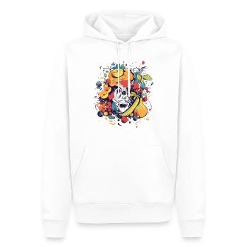 Kasch, die monstro Früchte - Männer Premium Bio Hoodie - Weiß - Vorne - Nico (187cm)