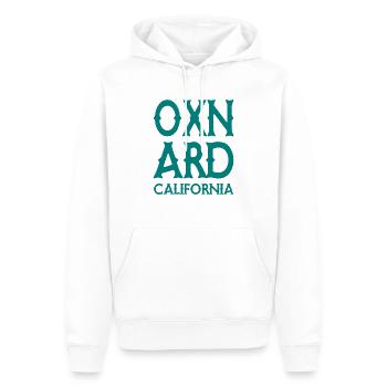 Oxnard - California - United States of America USA - Männer Premium Bio Hoodie - Weiß - Vorne - Nico (187cm)