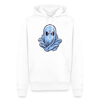 Gespenst Logo - Männer Premium Bio Hoodie - Weiß - Vorne - Nico (187cm)