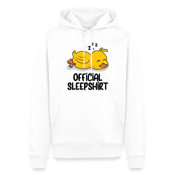 Drôle de dicton photo humour drôle idée idée cadeau - Sweat à capuche Premium bio Homme - blanc - Devant - Nico (187cm)