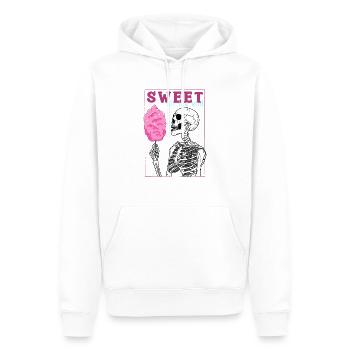 Sweet Till The End - Men’s Premium Organic Hoodie - white - Front - Nico (187cm)