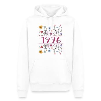 1996 Legendär Seit 1996 Geburtstag 1996 Frauen - Männer Premium Bio Hoodie - Weiß - Vorne - Nico (187cm)