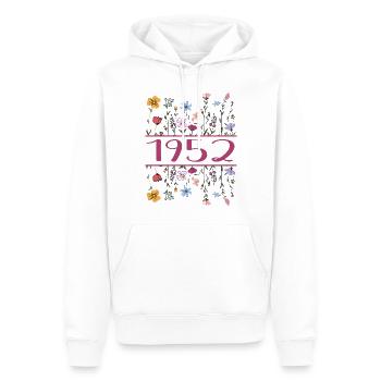 1952 Legendär Seit 1952 Geburtstag 1952 Frauen - Männer Premium Bio Hoodie - Weiß - Vorne - Nico (187cm)