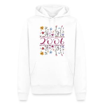 2006 Legendär Seit 2006 Geburtstag 2006 Frauen - Männer Premium Bio Hoodie - Weiß - Vorne - Nico (187cm)