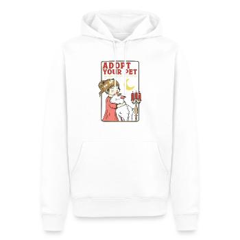 Adopt Your Pet - Men’s Premium Organic Hoodie - white - Front - Nico (187cm)