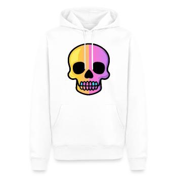 Zombie Halloween Squelette - Sweat à capuche Premium bio Homme - blanc - Devant - Nico (187cm)
