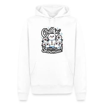 Chillin' With My Snowmies! - Men’s Premium Organic Hoodie - white - Front - Nico (187cm)