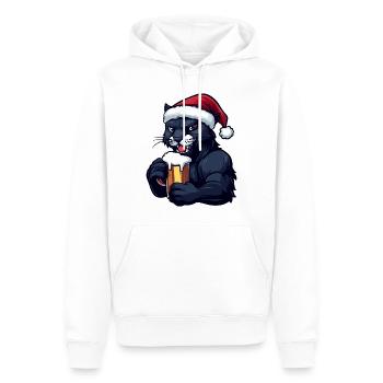 Bière de Noël Panther - Sweat à capuche Premium bio Homme - blanc - Devant - Nico (187cm)