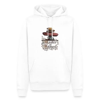 Maître des pierres - Sweat à capuche Premium bio Homme - blanc - Devant - Nico (187cm)