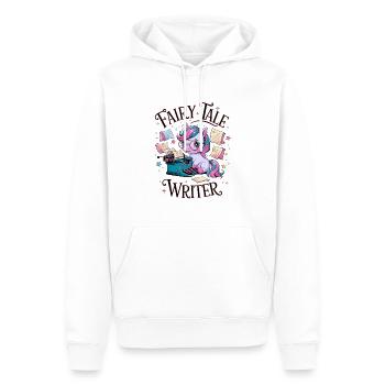 Écrivain de contes de fées - Sweat à capuche Premium bio Homme - blanc - Devant - Nico (187cm)