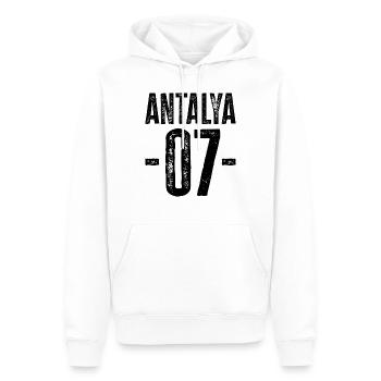 Antalya 07 – Stolz auf die türkische Riviera - Männer Premium Bio Hoodie - Weiß - Vorne - Nico (187cm)