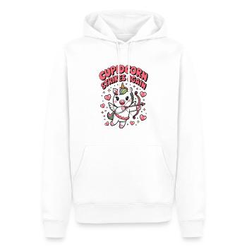 Cupidcorn frappe à nouveau - Sweat à capuche Premium bio Homme - blanc - Devant - Nico (187cm)