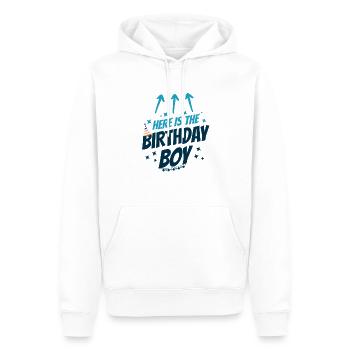Birthday Boy – Birthday parties and as a gift - Men’s Premium Organic Hoodie - white - Front - Nico (187cm)