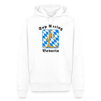 sup racing bavaria - Männer Premium Bio Hoodie - Weiß - Vorne - Nico (187cm)
