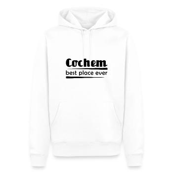 Cochem - Stadt best place ever - Männer Premium Bio Hoodie - Weiß - Vorne - Nico (187cm)