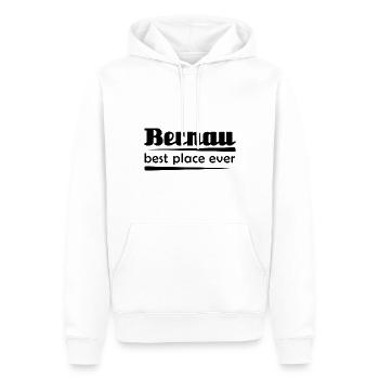 Bernau - Stadt best place ever - Männer Premium Bio Hoodie - Weiß - Vorne - Nico (187cm)