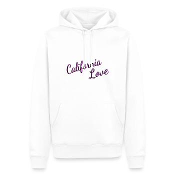 California Love - Männer Premium Bio Hoodie - Weiß - Vorne - Nico (187cm)