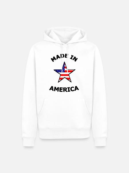 The dear Americans - Men’s Premium Organic Hoodie - white