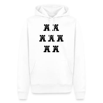 Sieben Burgen 232 - Siebenbürgen - Transylvania - - Männer Premium Bio Hoodie - Weiß - Vorne - Nico (187cm)