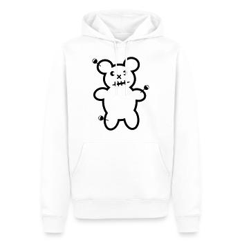 Voodoo Teddy Bear aiguilles Ours d'horreur Halloween - Sweat à capuche Premium bio Homme - blanc - Devant - Nico (187cm)