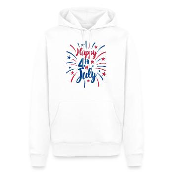 Independence Day 4 Juli Unabhängigkeitstag Amerika - Männer Premium Bio Hoodie - Weiß - Vorne - Nico (187cm)