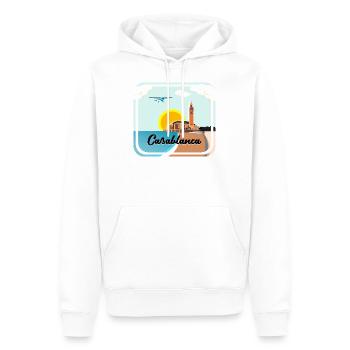Casablanca Morocco - Männer Premium Bio Hoodie - Weiß - Vorne - Nico (187cm)