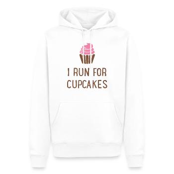 Cupcakes - Sweat à capuche Premium bio Homme - blanc - Devant - Nico (187cm)