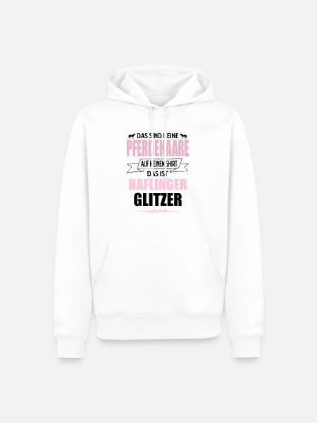 Pferde Pferd Haflinger Reiter Geschenk - Männer Premium Bio Hoodie - Weiß