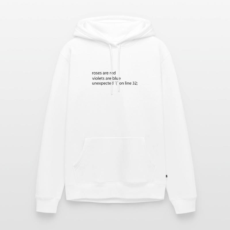 Programmer IT nerd funny shirt error message Men’s Premium Organic Hoodie