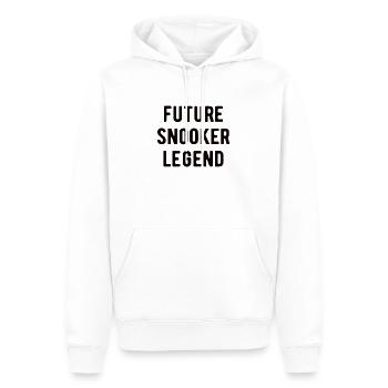 POOL / BILLIARDS: Future Snooker Legend - Männer Premium Bio Hoodie - Weiß - Vorne - Nico (187cm)