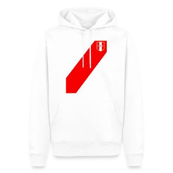 Seleccion peruana de futbol - Sweat à capuche Premium bio Homme - blanc - Devant - Nico (187cm)