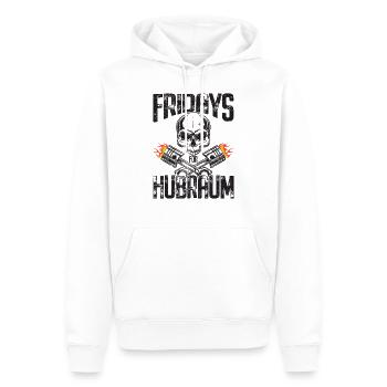 Fridays For Hubraum - Männer Premium Bio Hoodie - Weiß - Vorne - Nico (187cm)