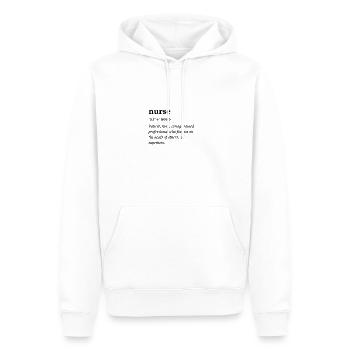 Infirmière (infirmière) Clean Edition - Sweat à capuche Premium bio Homme - blanc - Devant - Nico (187cm)