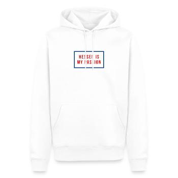 Hessen Passion Deutschland Geschenk Geschenkidee - Männer Premium Bio Hoodie - Weiß - Vorne - Nico (187cm)