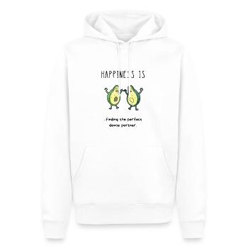 Happiness is ... finding the perfect dance partner - Männer Premium Bio Hoodie - Weiß - Vorne - Nico (187cm)