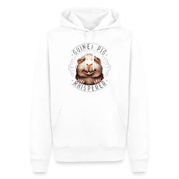 Cochon d’Inde Whisperer Meerschweinchen Flüsterer - Sweat à capuche Premium bio Homme - blanc - Devant - Nico (187cm)