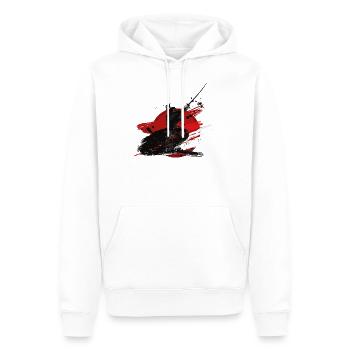 Samurai Kämpfer Japan Style - Männer Premium Bio Hoodie - Weiß - Vorne - Nico (187cm)