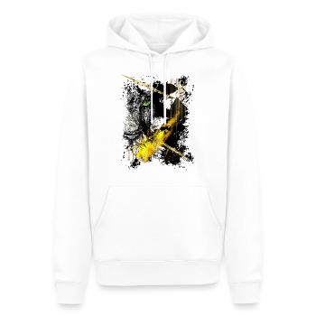Wild_Tiger25 by Acryl Galerie & Design - Männer Premium Bio Hoodie - Weiß - Vorne - Nico (187cm)