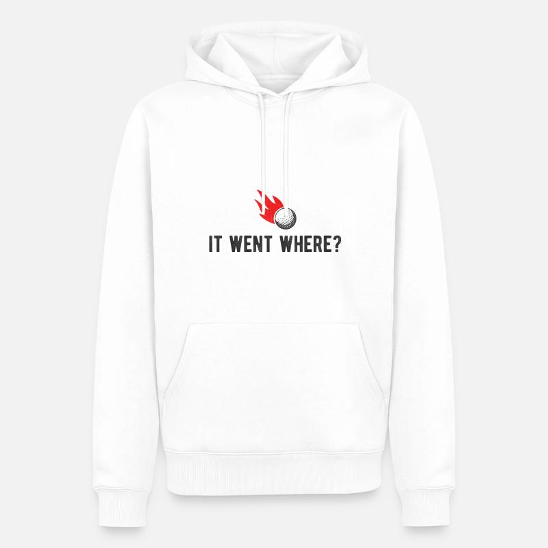 Golfplatz zum Golfen Golf - Männer Premium Bio Hoodie - Weiß