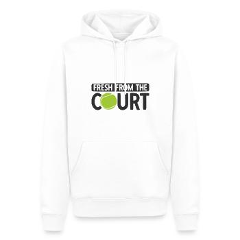 Tennisplatz Spruch Für Tennis - Männer Premium Bio Hoodie - Weiß - Vorne - Nico (187cm)