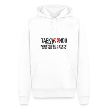 Koreanischer Kampfsport Taekwondo - Männer Premium Bio Hoodie - Weiß - Vorne - Nico (187cm)
