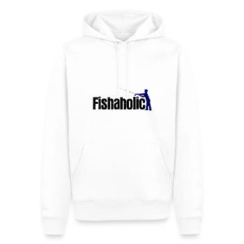 Angler Spruch zum Angeln Angel - Männer Premium Bio Hoodie - Weiß - Vorne - Nico (187cm)