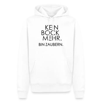 Kein Bock mehr, bin zaubern – Lustiger Quote - Männer Premium Bio Hoodie - Weiß - Vorne - Nico (187cm)