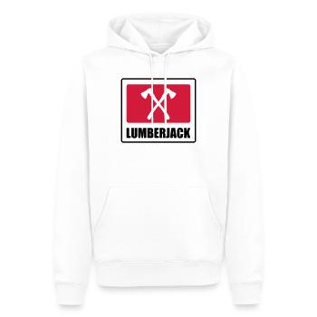 Lumberjack - Sweat à capuche Premium bio Homme - blanc - Devant - Nico (187cm)