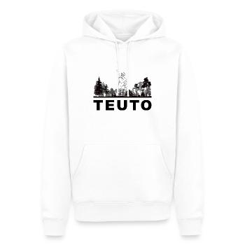 Teuto - Männer Premium Bio Hoodie - Weiß - Vorne - Nico (187cm)