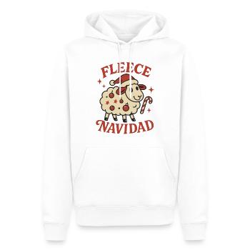 Lustiges Weihnachtsgeschenk Fleece Navidad - Männer Premium Bio Hoodie - Weiß - Vorne - Nico (187cm)