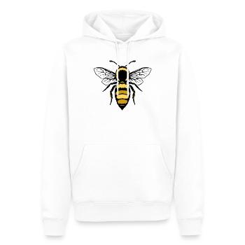 T-shirt abeilles abeille apiculteur cadeau - Sweat à capuche Premium bio Homme - blanc - Devant - Nico (187cm)
