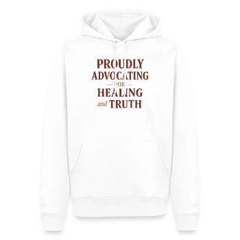 Forensic Nurse Practitioner Healing & Truth - Männer Premium Bio Hoodie - Weiß - Vorne - Nico (187cm)